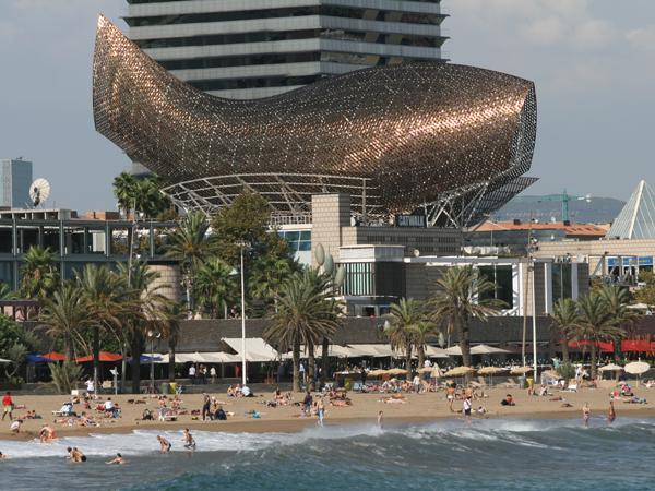 sculpture poisson Barcelone