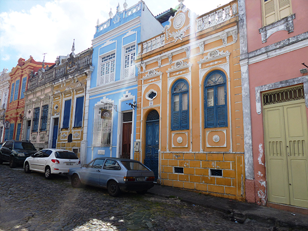 Maisons colorées de Salvador de Bahia Bresil
