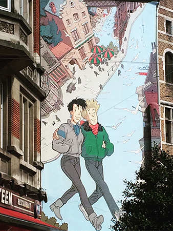 Fresque dans la fresque BD Bruxelles