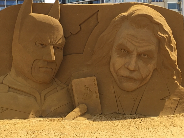 Sculptures de sables SAND Ostende Batman