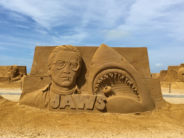 Sculptures de sables SAND Ostende Les dents de la mer