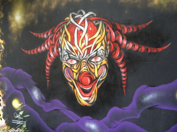 Street Art Berlin Europe clown