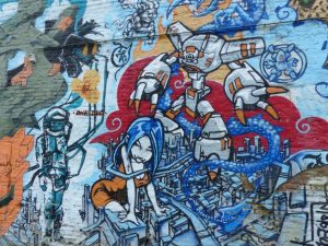 Street Art Gant Europe robot