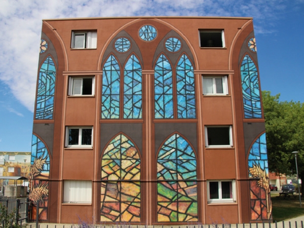 Fresque vitraux Chartres - découvrir Chartres