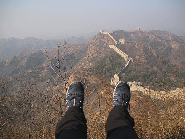 marcher-sur-grande-muraille-de-chine muraille de Chine