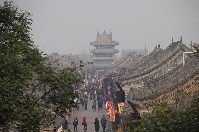 vue-centre-ville-rempart-pingyao