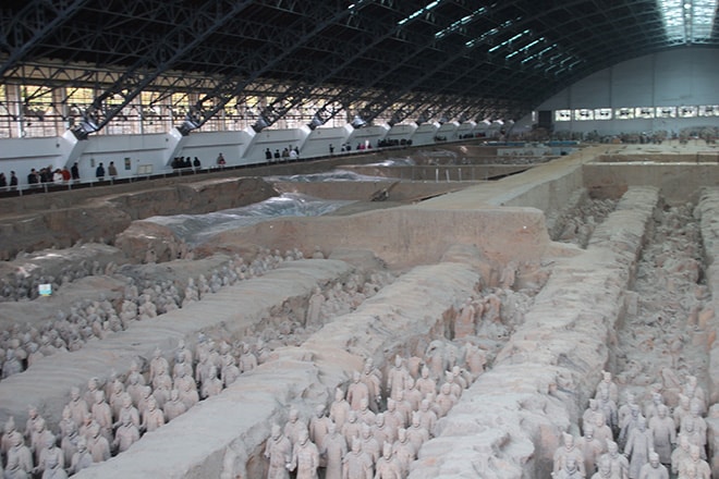 1000 soldats de armée des soldats de terre cuite Xian Chine