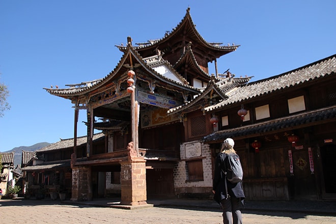 Ancien théatre Shaxi Yunnan Chine