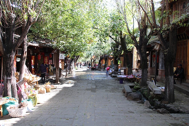 Rue Shaxi Yunnan Chine