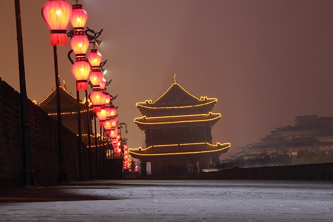 remparts xian chine