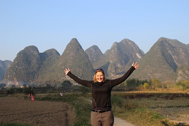 profiter des paysages karstiques Yangshuo Chine