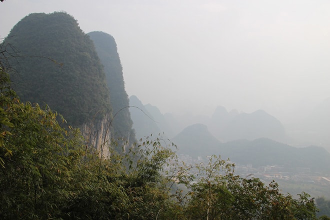 vue depuis moon hill brume