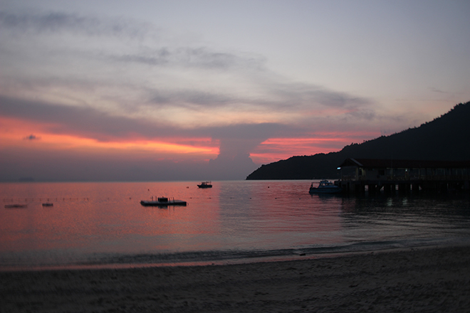 Iles Perhentian Malaisie Coucher de soleil