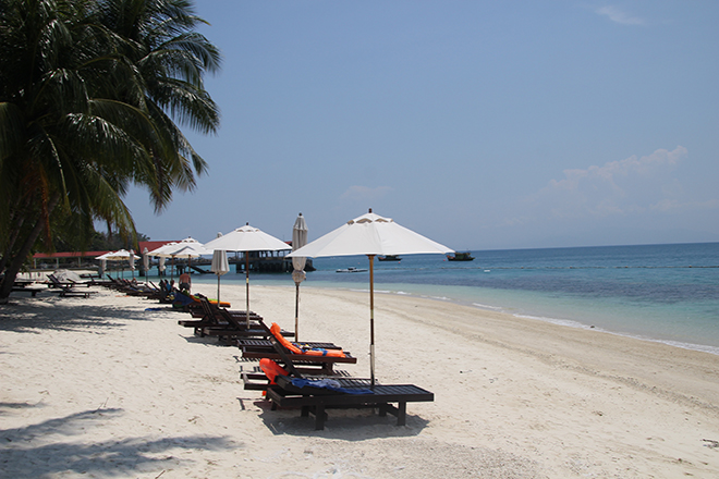 Transats plage Iles Perhentian Malaisie