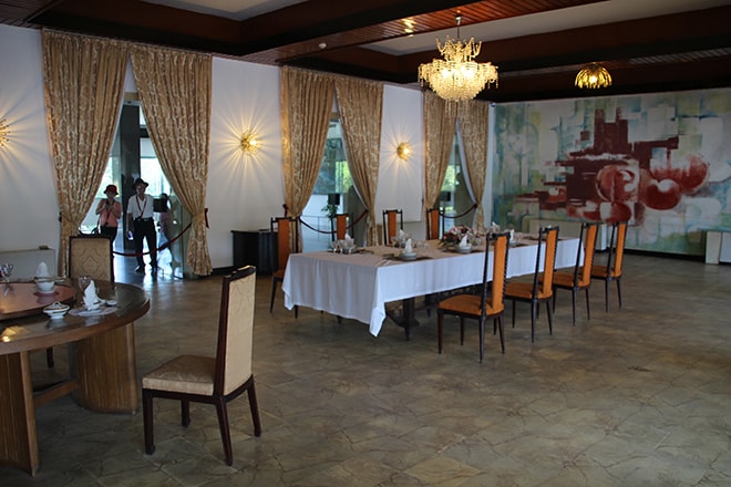 Salle de diner palais Ho Chi minh Vietnam