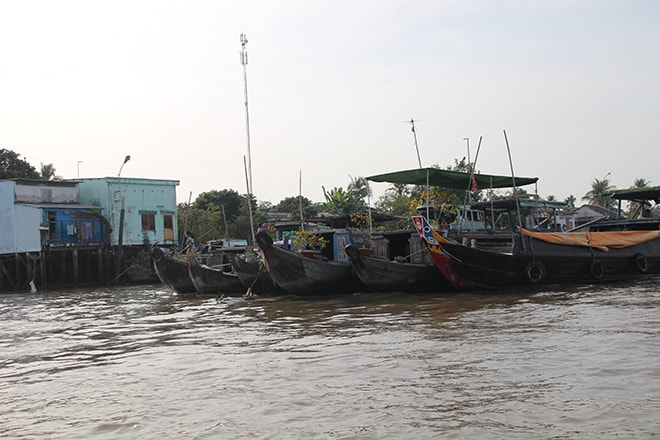 bateau marche mekong Vietnam