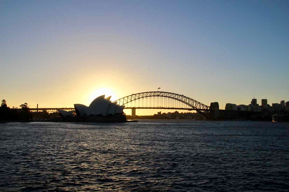 Opera House coucher de soleil