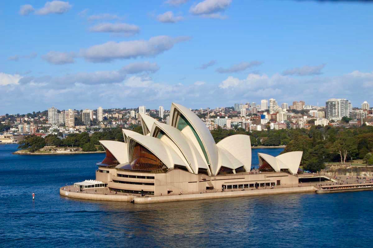 Opera de Sydney depuis le Harbour Bridge