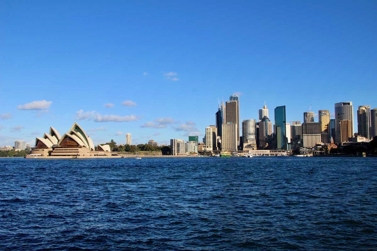 Vue Opera de Sydney en face