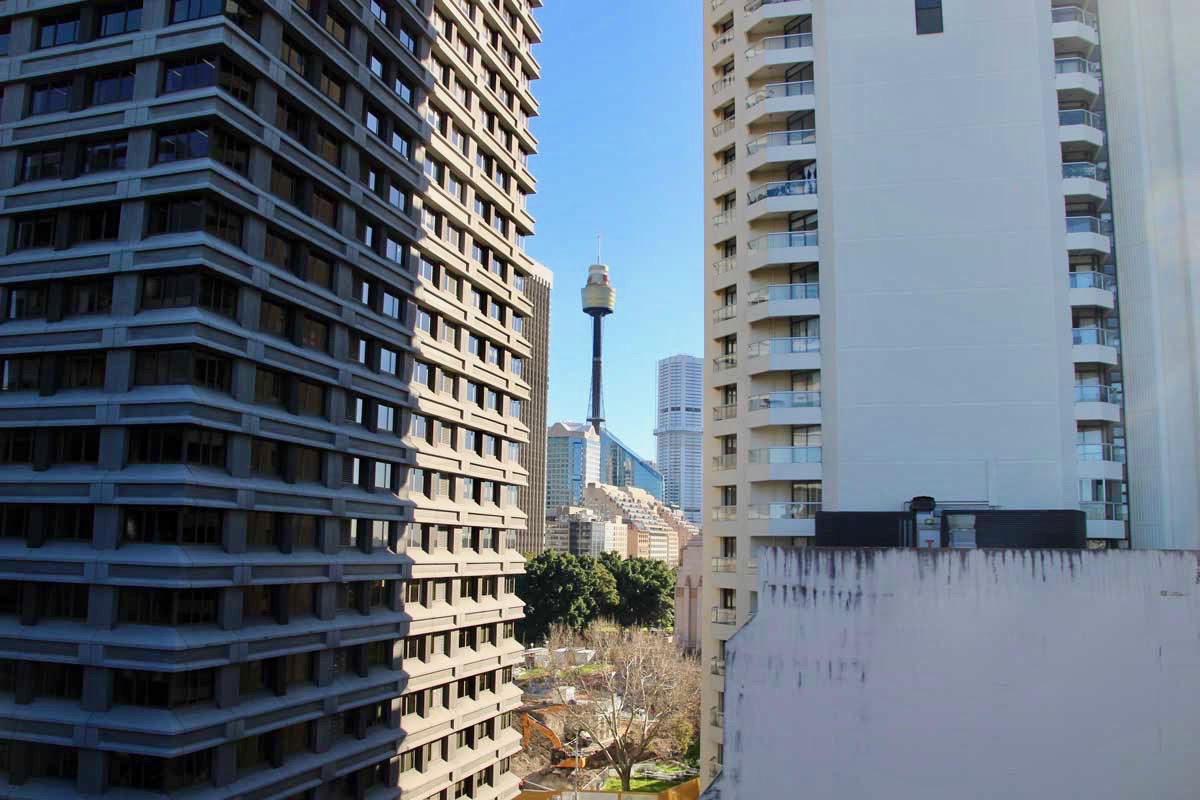 vue depuis l'appartement Sydney