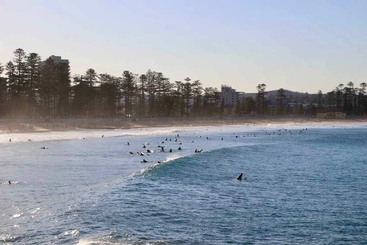Surfeurs Manly Beach Sydney