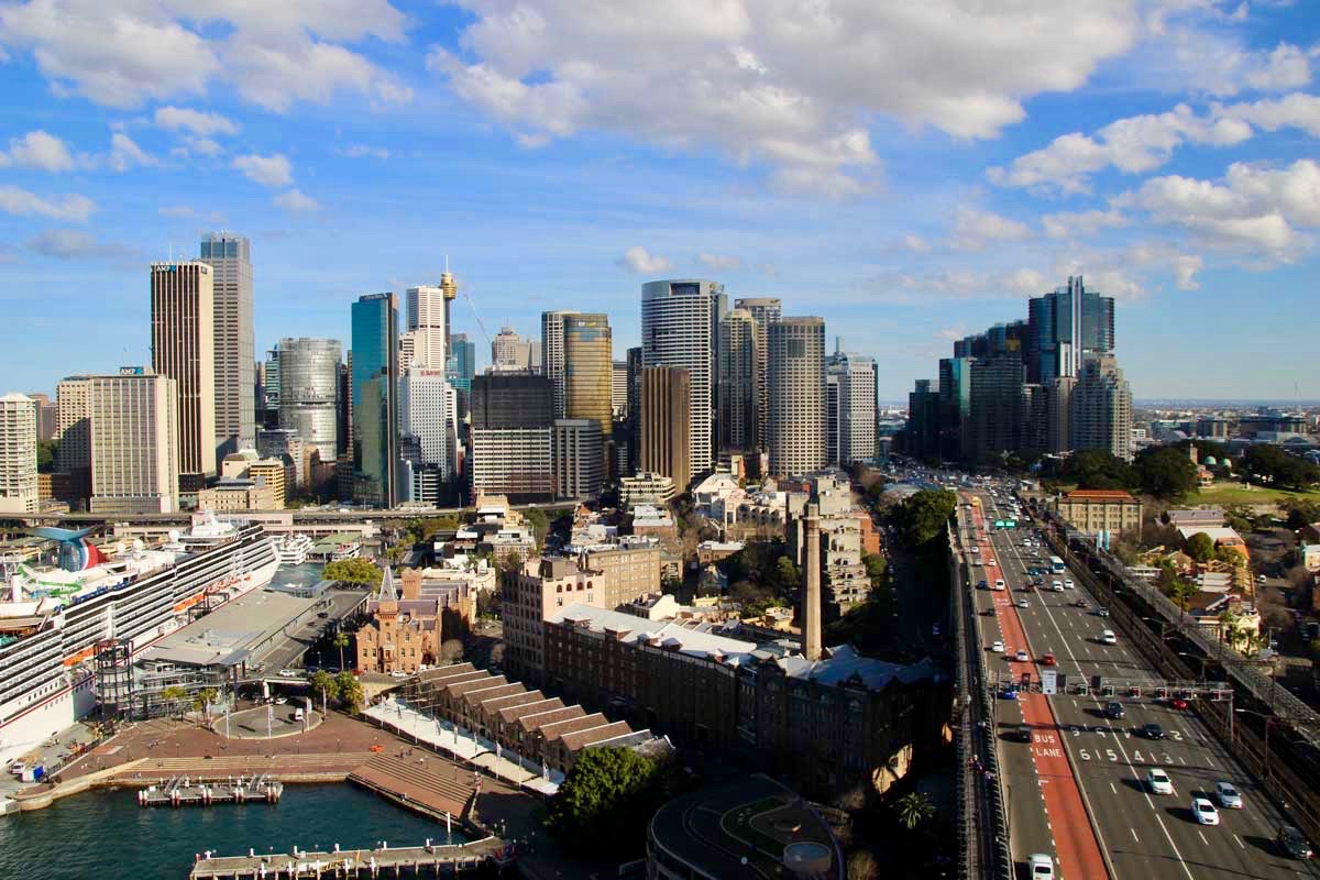 Sydney vue depuis Pylon Harbour Bridge