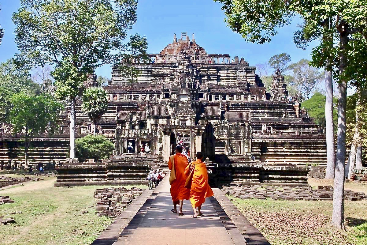 Moines Temples Angkor Cambodge