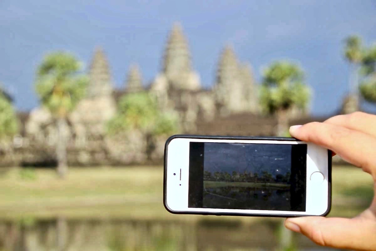 Telephone Angkor Wat Temples Cambodge