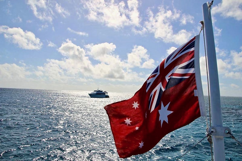 drapeau Grande Barriere de Corail Cairns