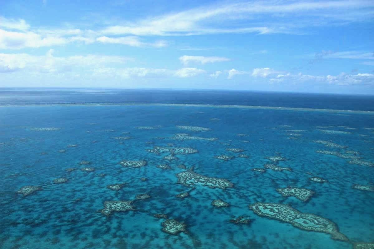 vue avion Whitsunday Australie