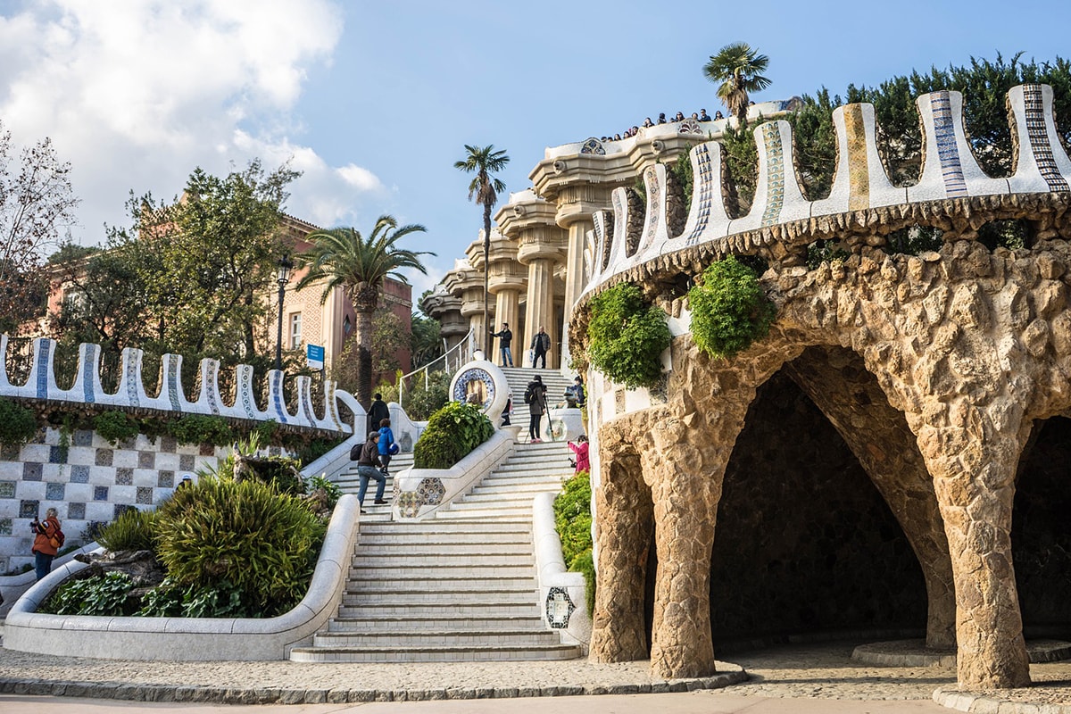 Entree Parc Guell Barcelone