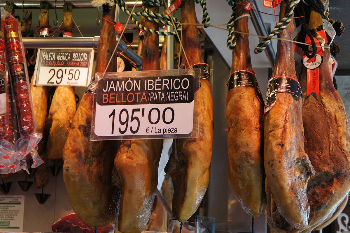 Jambon Boqueria Barcelone