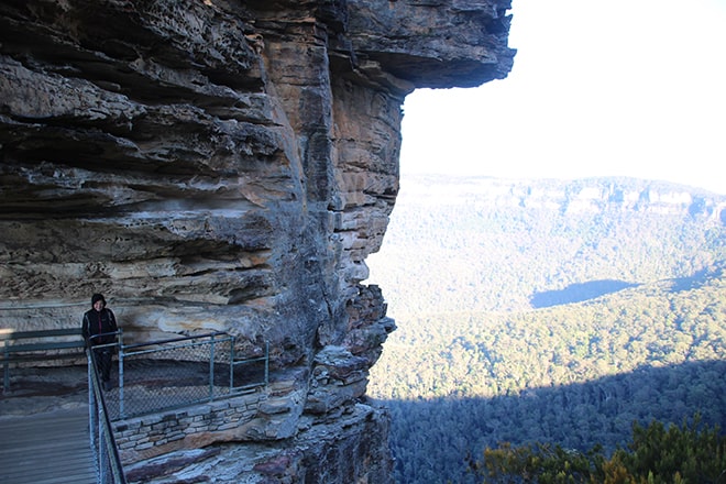 Passerelle vers les Three Sisters - Blue Mountains