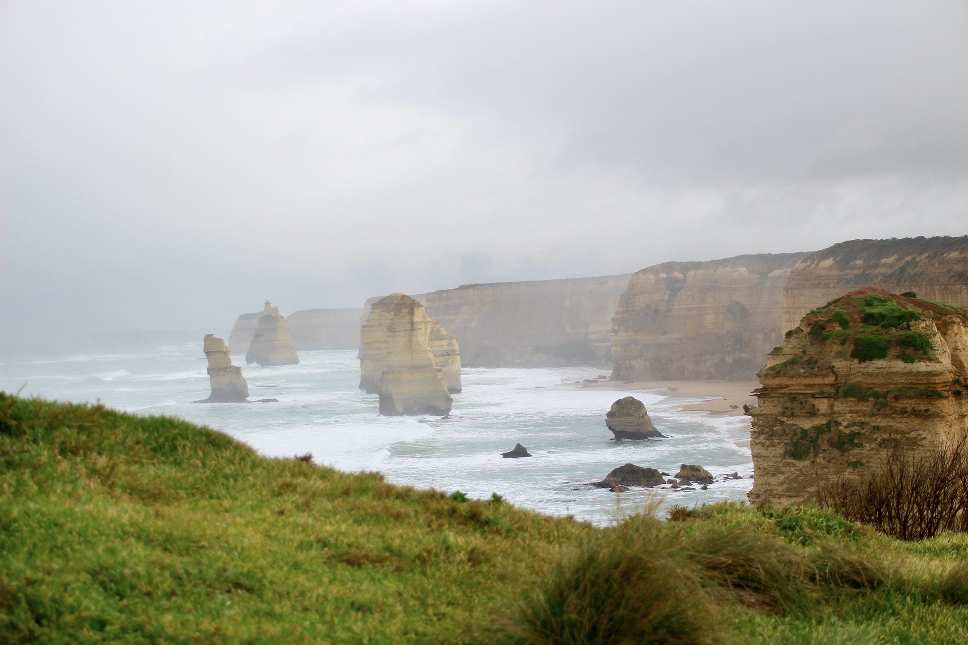 Brume 12 Apôtres Great Ocean Road Australie