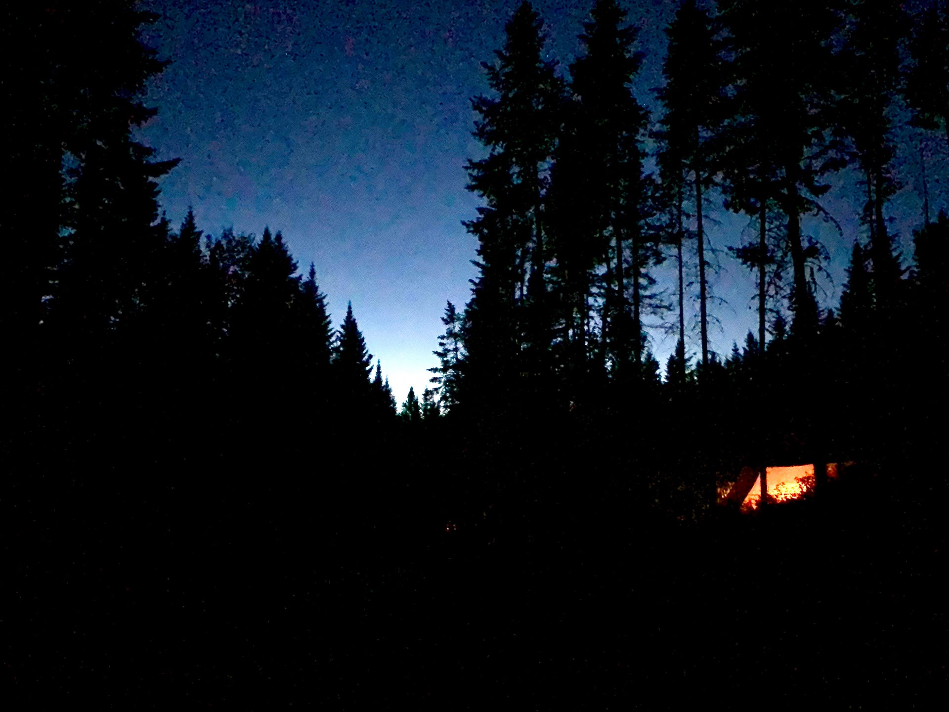 Lac Témiscouata Québec de nuit