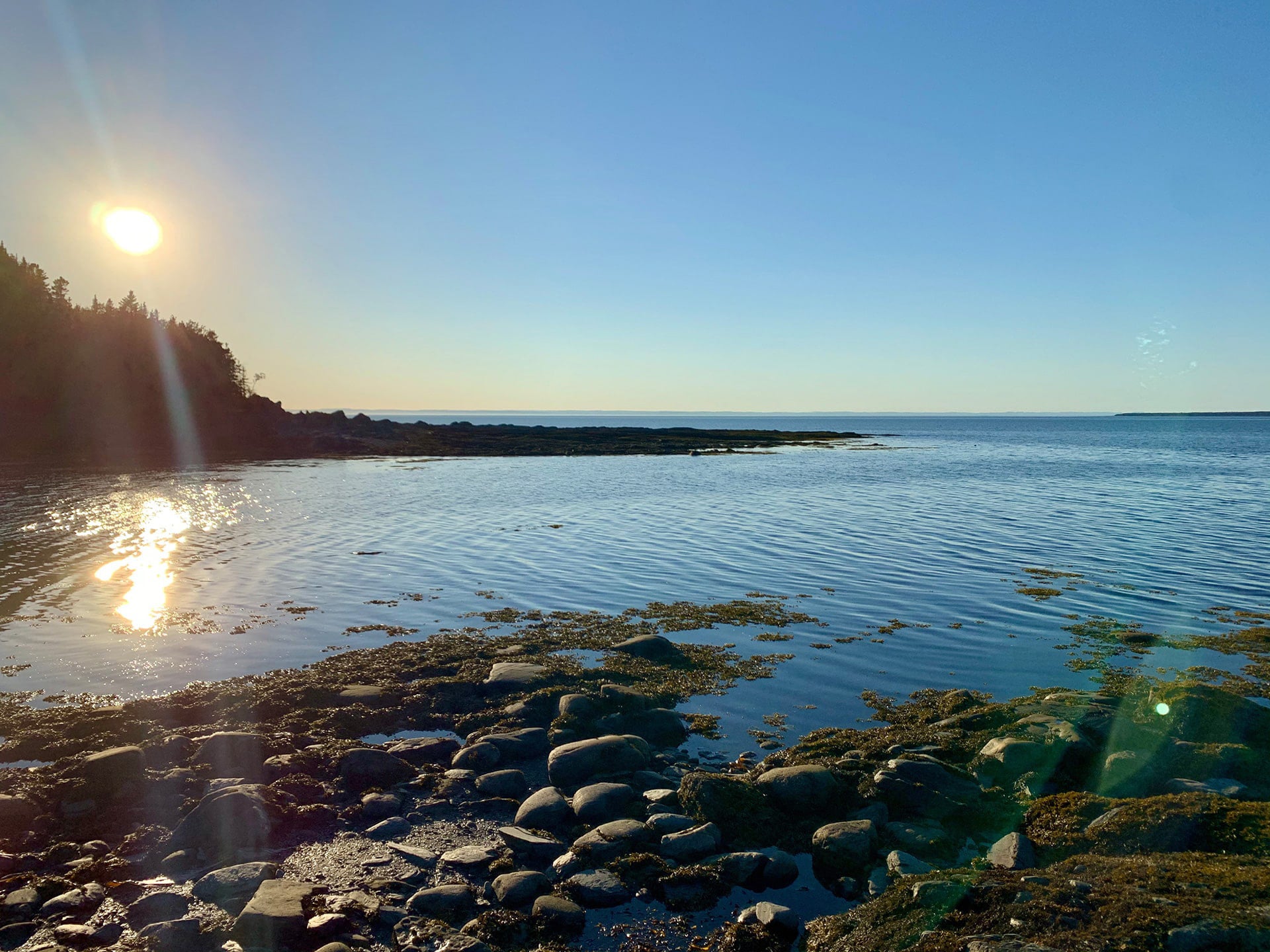 Parc du Bic - coucher de soleil reflet