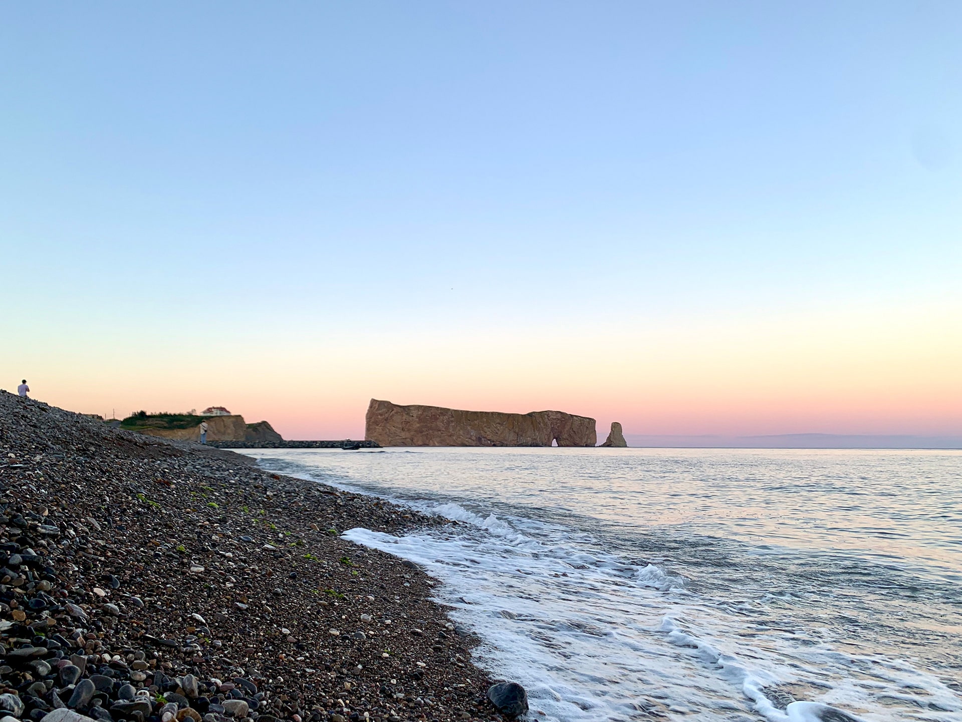 coucher de soleil rocher percé